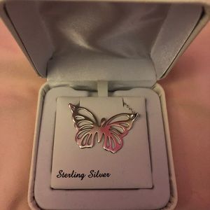 A butterfly necklace